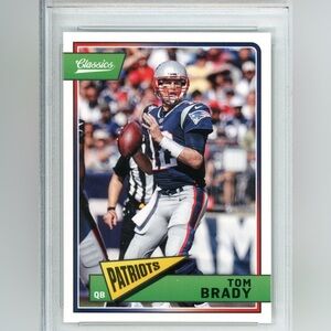 Tom Brady Patriots Classics Football Card